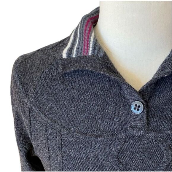 ✨Smartwool 100% Merino Wool Cable Knit Fisherman Knit Ski Gorpcore Sz S Sweater✨ - Picture 4 of 11